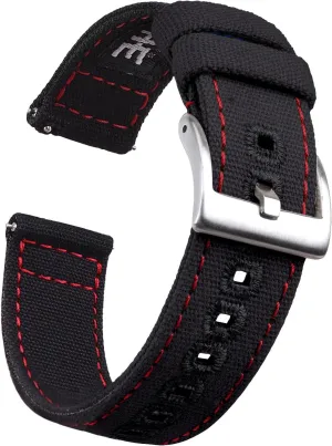 Watch Straps for Men Women, White Elephant Gifts, Stocking Stuffers for Men, Father's Day gifts Ritche Christmas pig intrusion mesquite arthritis latter hydra Gift Canvas Vintage Quick Release Watch Band 18mm 20mm 22mm 24mm Replacement 