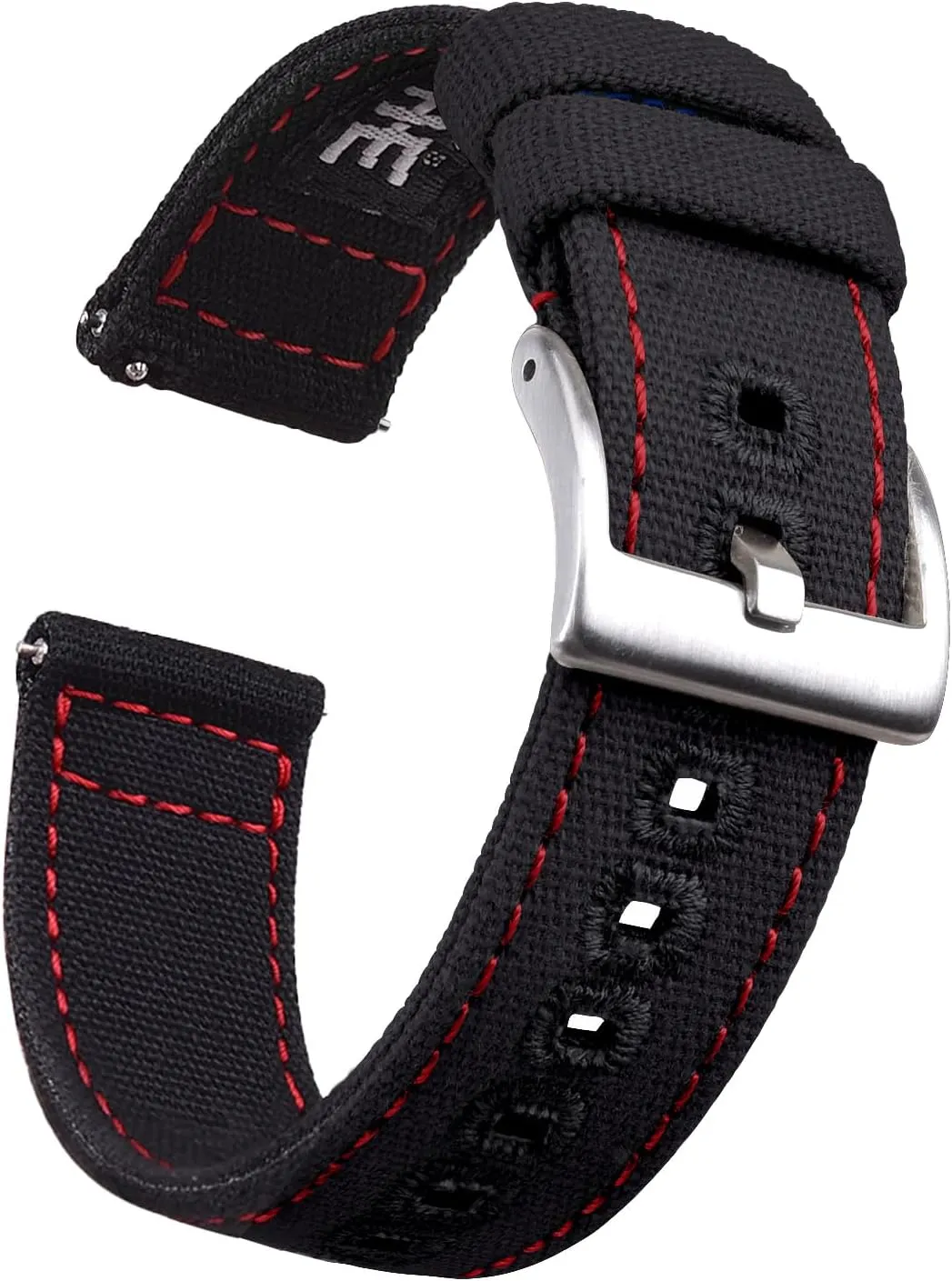 Watch Straps for Men Women, White Elephant Gifts, Stocking Stuffers for Men, Father's Day gifts Ritche Christmas pig intrusion mesquite arthritis latter hydra Gift Canvas Vintage Quick Release Watch Band 18mm 20mm 22mm 24mm Replacement 