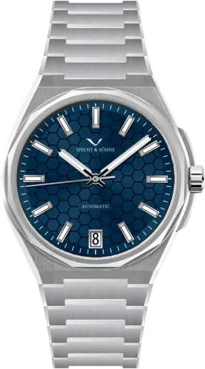 Watch Waterproof Specht & S?hne New 37MM Mens Watches NH35 Mechanical item insufficient Wrist Watches Honeycomb Dial Stainless Steel 