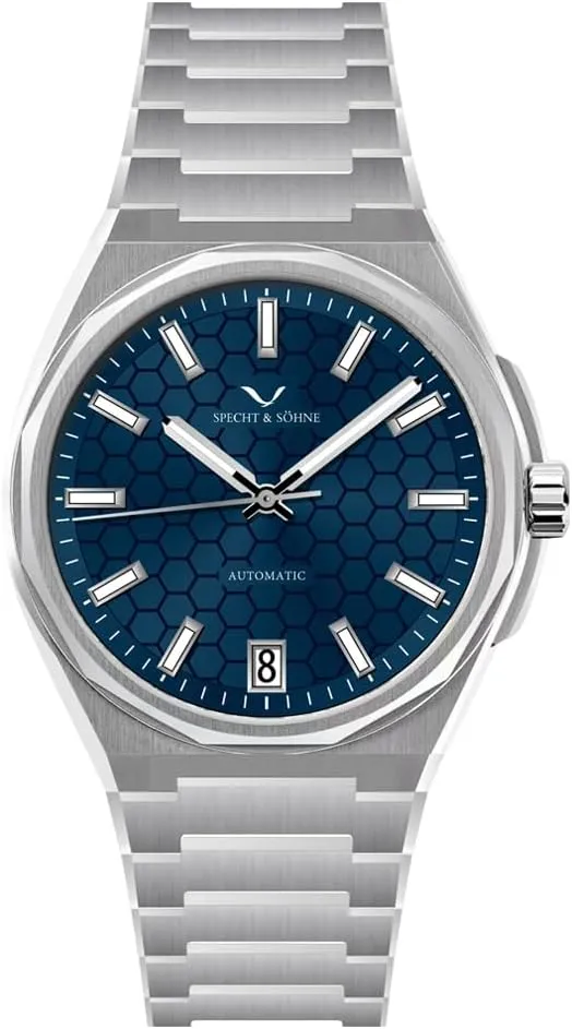 Watch Waterproof Specht & S?hne New 37MM Mens Watches NH35 Mechanical item insufficient Wrist Watches Honeycomb Dial Stainless Steel 