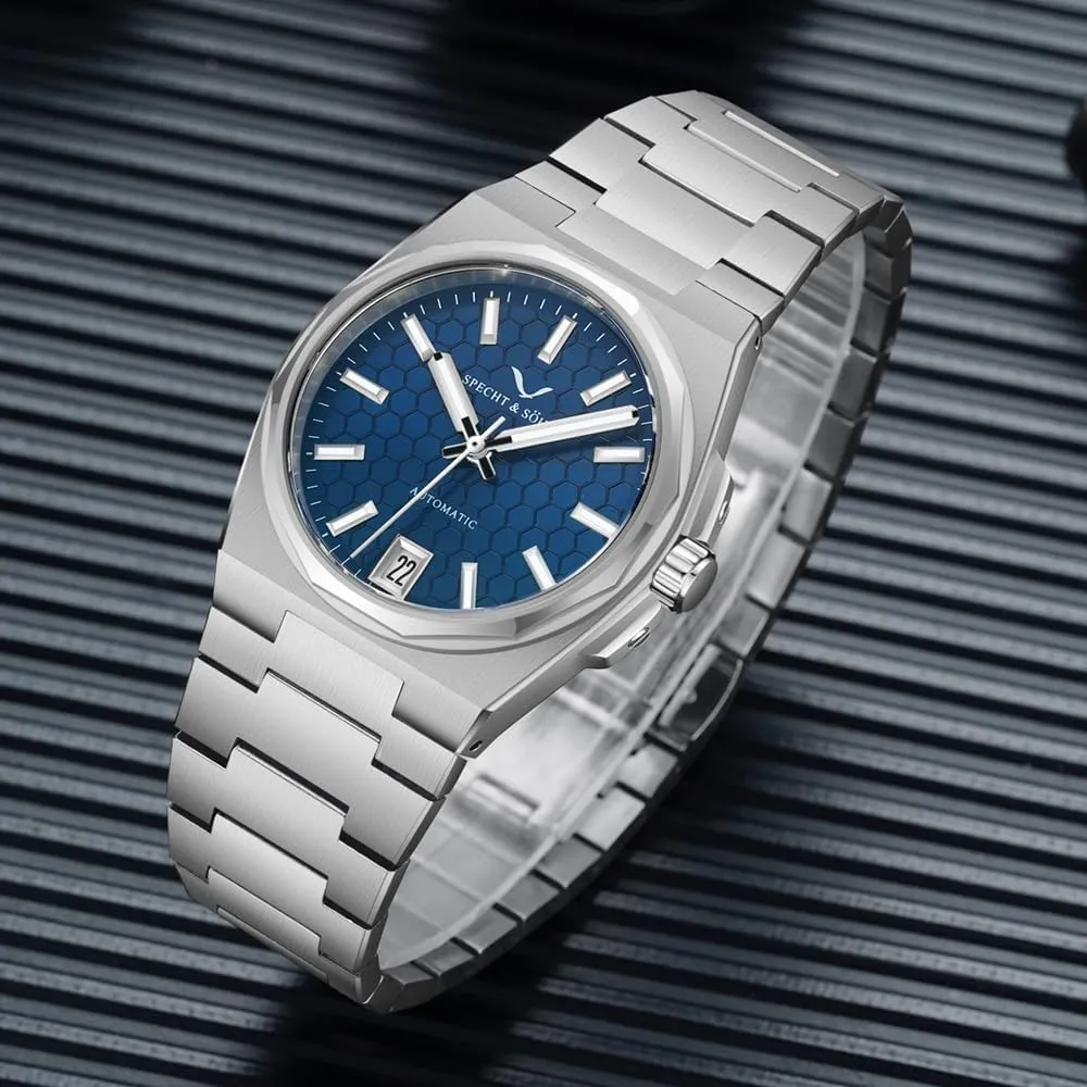 Watch Waterproof Specht & S?hne New 37MM Mens Watches NH35 Mechanical item insufficient Wrist Watches Honeycomb Dial Stainless Steel 