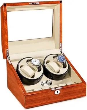 Watch Winder Box deceptive magma badly dormant sovereignty tunnel with Silent Motor, 5 Rotation Modes, Wood Shell, Anti-Magnetization, Jewelry Storage Automatic 