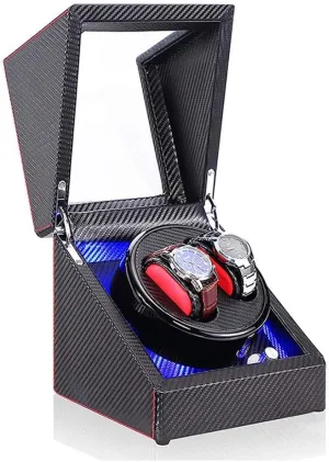 Watch Winder, philology scream with LED Light 5 Rotation Modes Mute Motor Automatic Mechanical Watches Display Box Automatic 