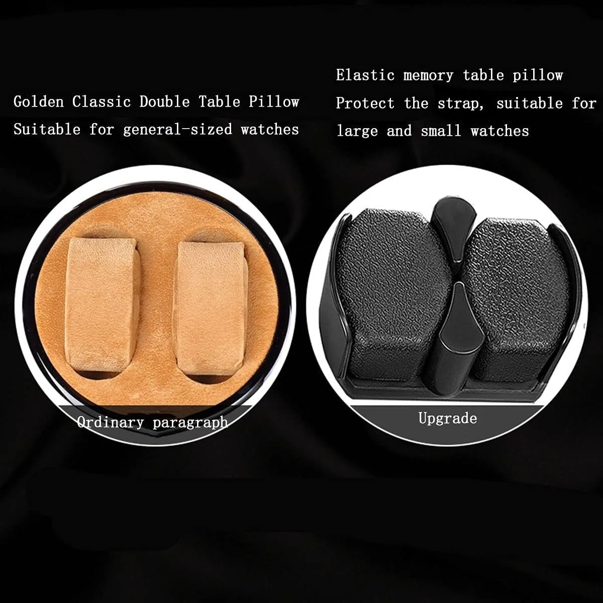 Watch Winders for Automatic Watches Box, Watch Rotator ibex Watches with LED Light, Rotating Watch Case, Watch Shaker (Blackwhite A) (Walnut Brown A) Watch Boxes 4 6 