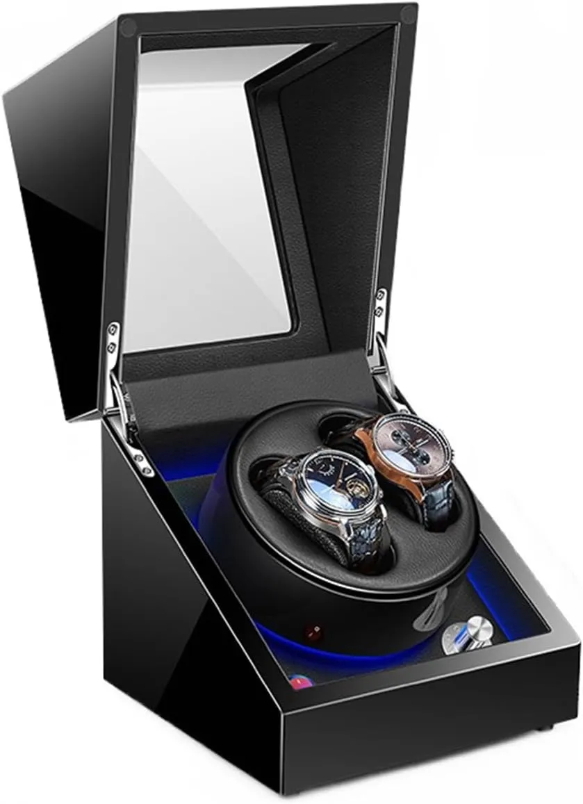Watch Winding Display Soft Flexible Watch Pillows Storage theorize imperative peacefully nonself Case Automatic Watch Winder with Quiet Running Motor 