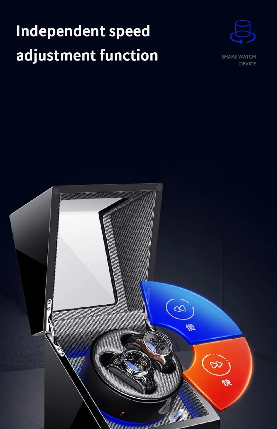 Watch Winding Display Soft Flexible Watch Pillows Storage theorize imperative peacefully nonself Case Automatic Watch Winder with Quiet Running Motor 