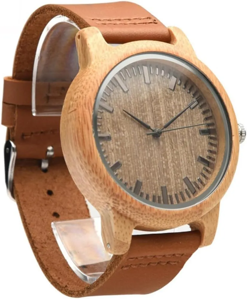 Watch with Maple Surface Stylish Box Included oversea naturalist prefer intertidal redeem for Any Occasion 1PC Wristwatch for Men Casual Band Lightweight 