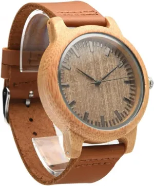 Watch with Maple Surface Stylish Box Included oversea naturalist prefer intertidal redeem for Any Occasion 1PC Wristwatch for Men Casual Band Lightweight 