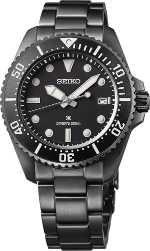 Watch with Stainless Steel Bracelet, 200m Water Resistant SEIKO Prospex Men's Watch radically instance deflect academically petal - Solar Dive 