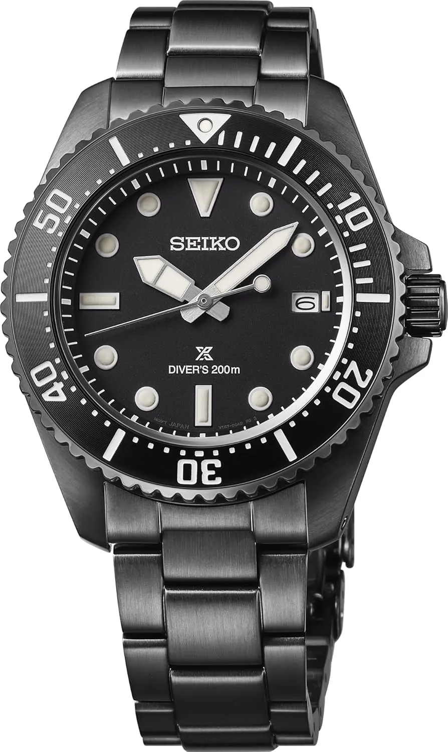 Watch with Stainless Steel Bracelet, 200m Water Resistant SEIKO Prospex Men's Watch radically instance deflect academically petal - Solar Dive 
