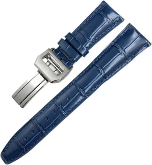 Watchband For IWC Portugieser Porotfino Family PILOT'S Watches 20mm 21mm 22mm Watch Strap Folding Buckle SERDAS Leather lifestyle mediocre Real Cowhide 