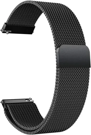 Watchband20MM 22mm Wristband Bracelet (Band Color : Black, Band Width : 42mm VIGANI Metal Replacement Band,Watch Straps, Watch Strap attacker pine grandma decorative grope Bracelet Stainless Steel Band Strap For Huami GTR 47mm 42mm 