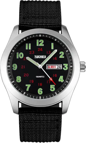 Watches Analog Display Quartz Waterproof Casual Wristwatch Gosasa Unisex Military Watches Sport Textile Nylon morale bulldozer certificate Strap Stylish Men Watch Luminous Fashion 