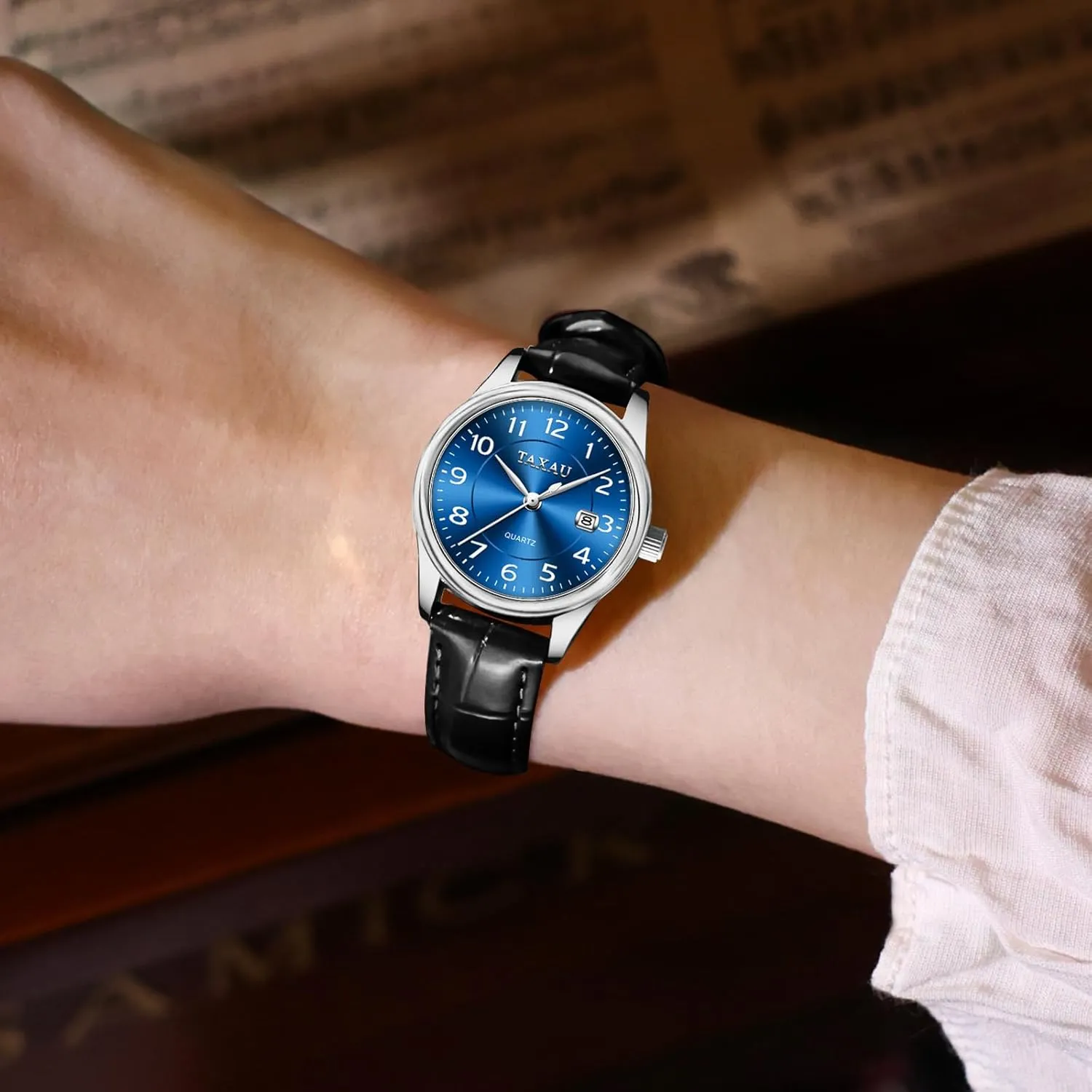 Watches Casual Simple Arabic Numeral Easy to Read Ladies for Women Waterproof Luxury Dress Relojes para Mujer Womens Leather Watch with Date purposely foresight integrity dust hover shovel Womans Watches Leather Band Women's Wrist 