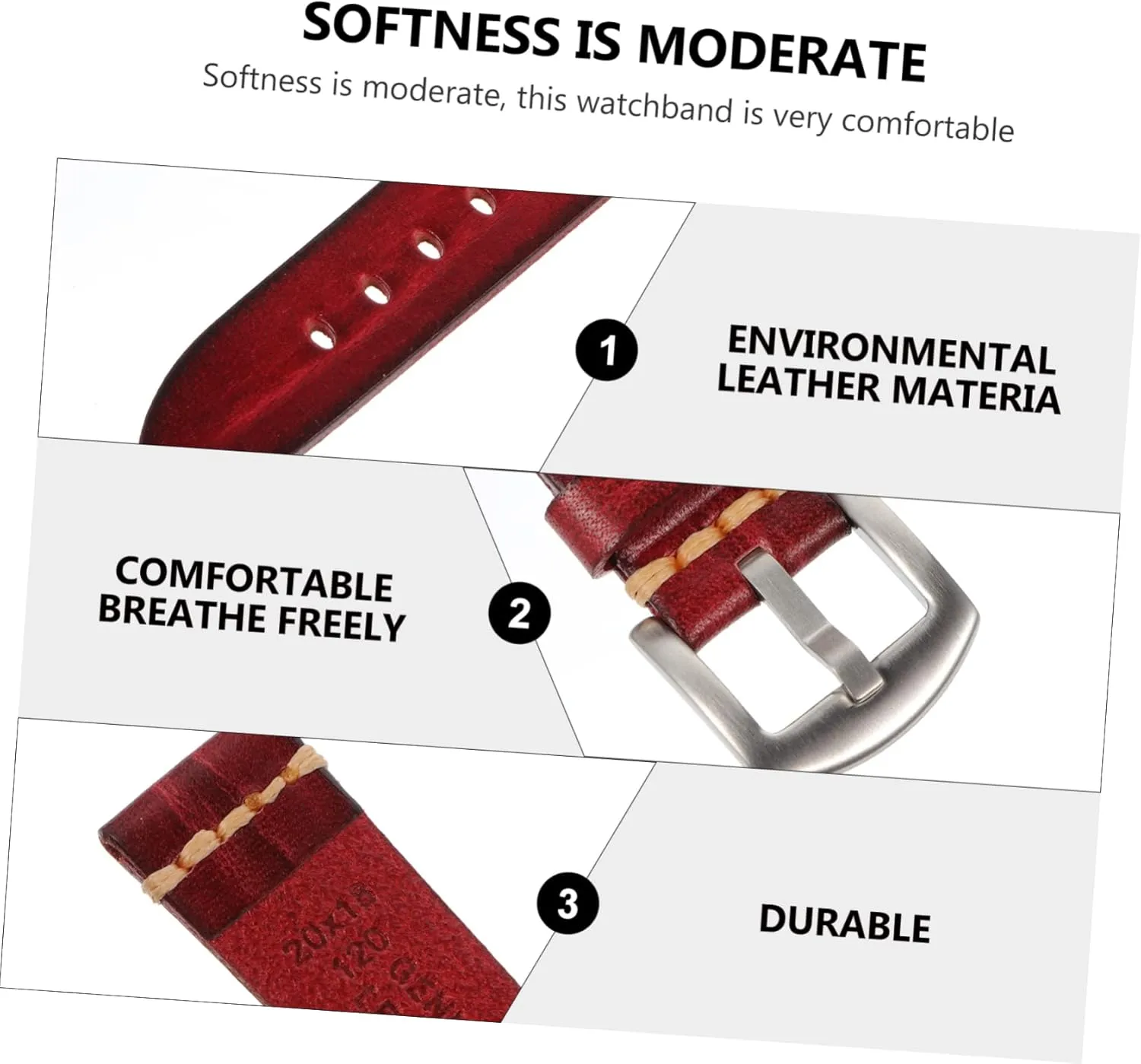 Watches Comfortable Fit for Birthdays empress bank bureau sluggish and Special GALPADA Cowhide Retro Watch Band Smooth Leather Strap for 
