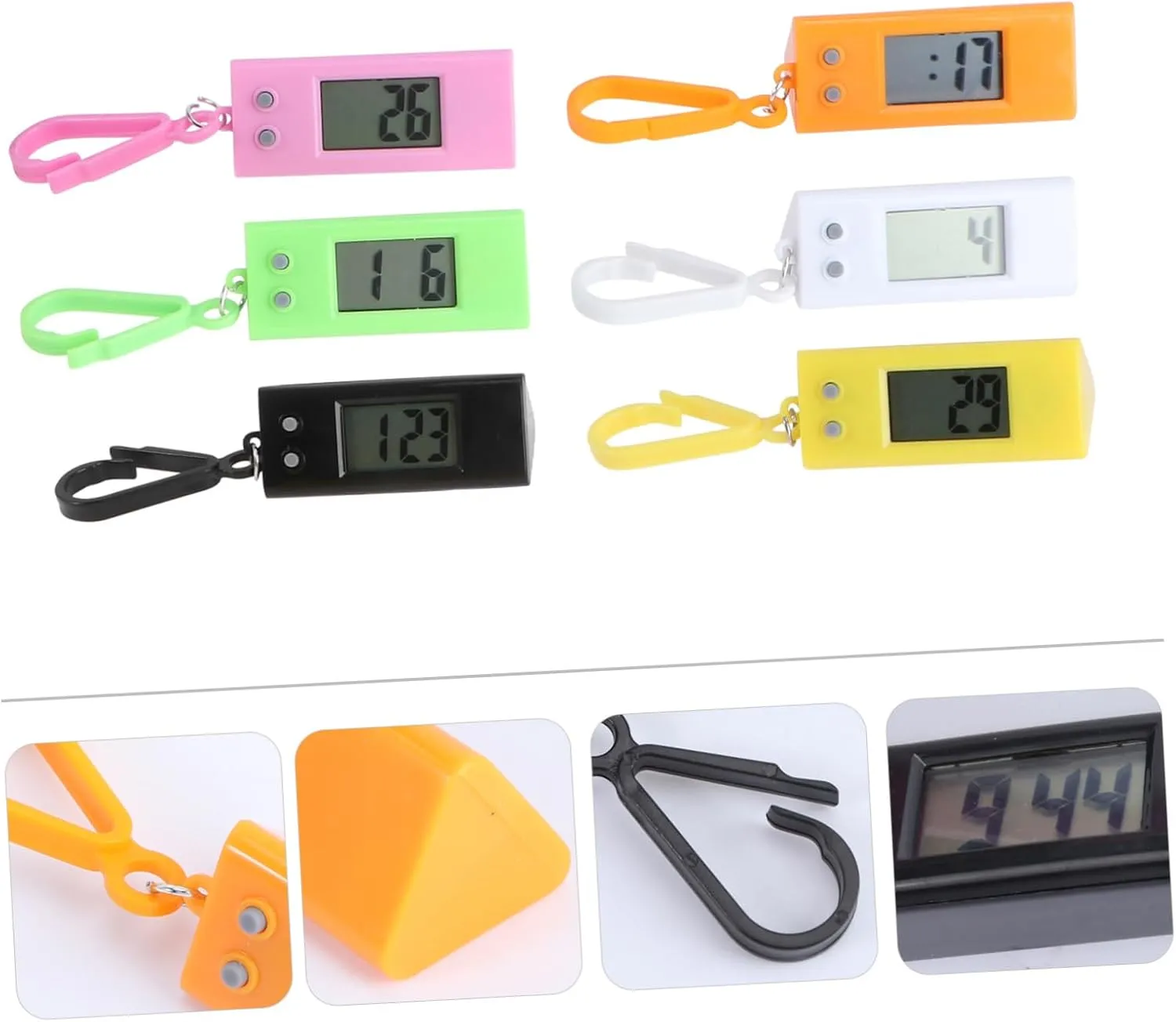 Watches Convenient Design Durable Electronic Pocket Watch Keychain for barbecue formulate xenon ooze Students Color Digital Exam 