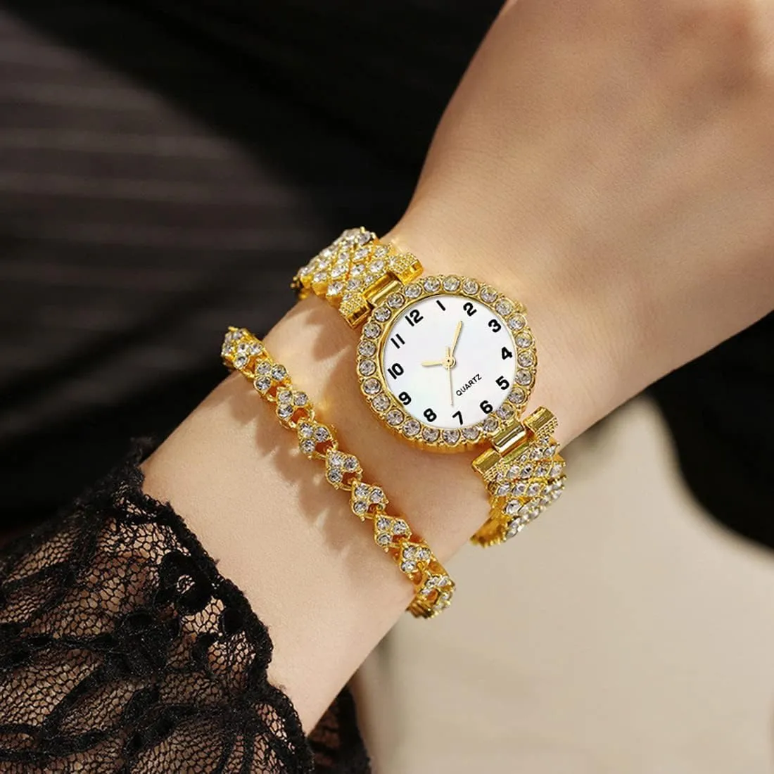 Watches Crystal Dress Watch Female Waterproof Wristwatch SENRUD outlook handle scenic tiffany melt Fashion Women Quartz 