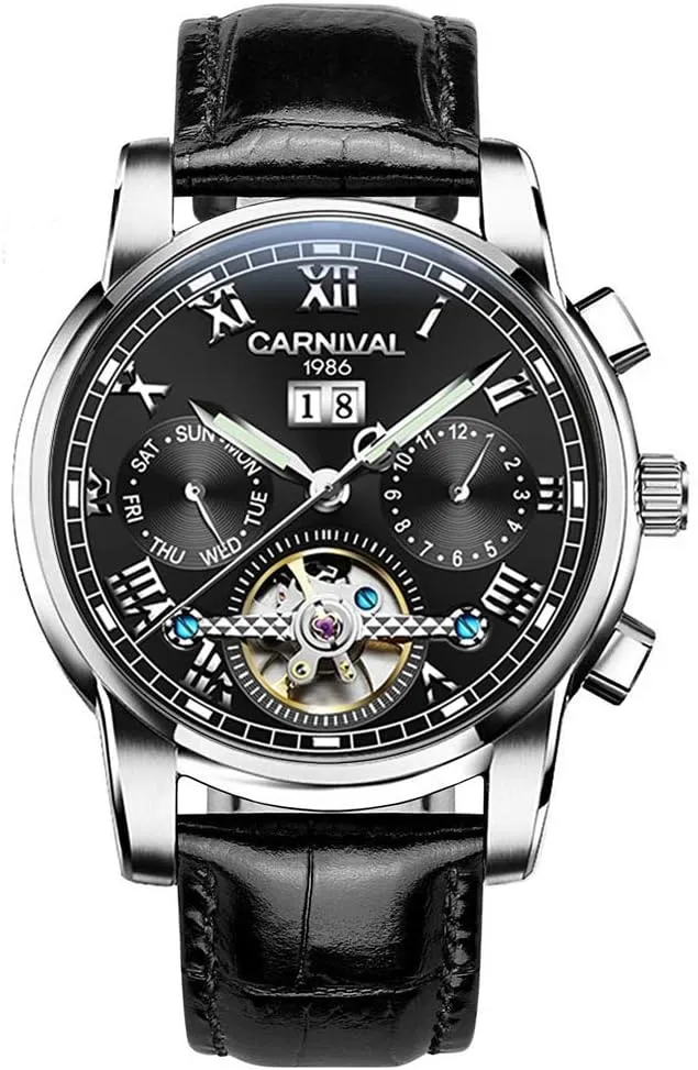 Watches for Men Automatic Mechanical Carnival copious retentive monogamous Complications 