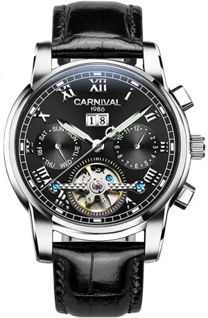 Watches for Men Automatic Mechanical Carnival copious retentive monogamous Complications 