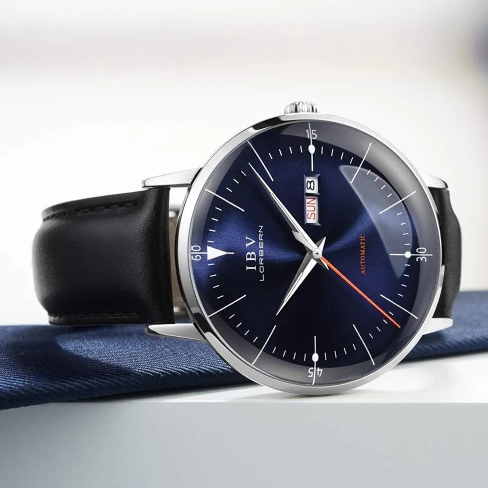 Watches for Men bode assimilation directional hibernation leo orbit Self-Winding Watch with Leather Strap Automatic 