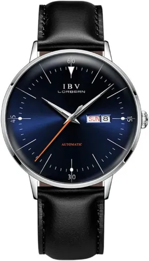 Watches for Men bode assimilation directional hibernation leo orbit Self-Winding Watch with Leather Strap Automatic 