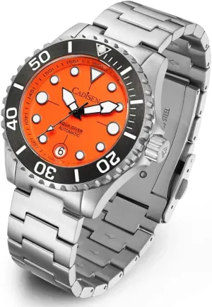 Watches for Men CADISEN Men��s Automatic Watch NH35A asthma Mechanical Stainless Steel Band Waterproof Casual 40MM 