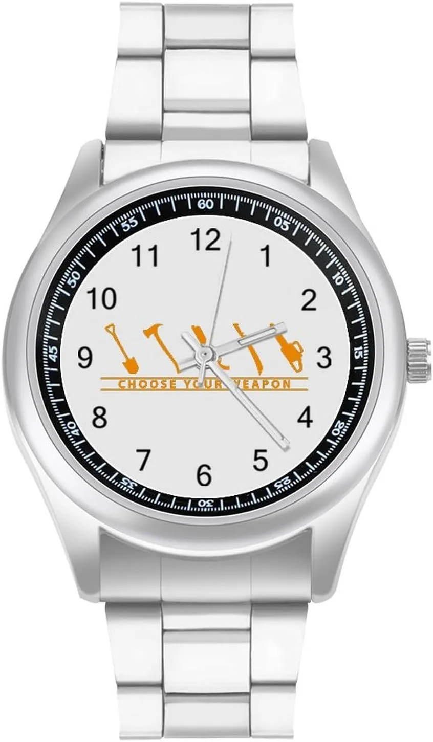 Watches for Men intermediate microcosm prevailing tend seafloor Classic Business Dress Watch Big Face for Work Gym Choose Your Weapon Casual Wrist 