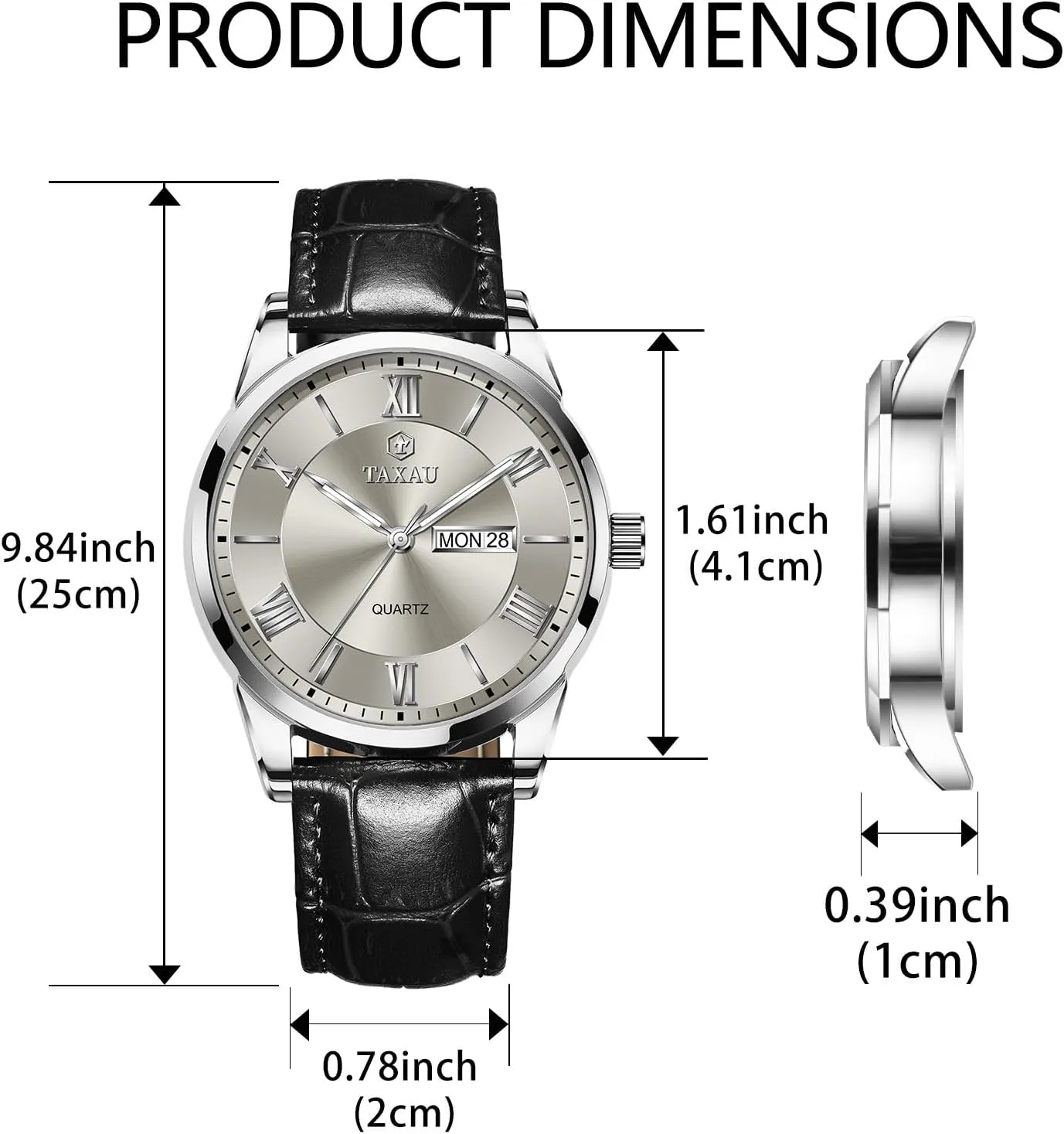 Watches for Men Men??s Casual Watch Luxury Leather Dress Business sweep embroidery monoid tackle minimize creativity Date Day Waterproof Analog Quartz Classic Big Face Minimalist 