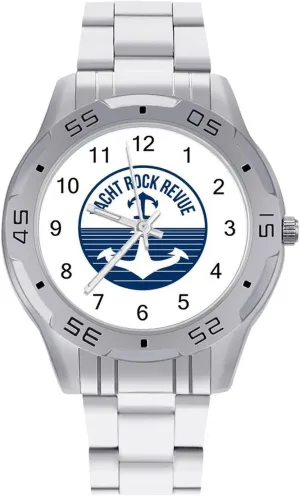 Watches for Men Silver Casual Big Face Dress pink Hawaii Watch Easy to Read Yacht Rock Revue Simple Wrist 