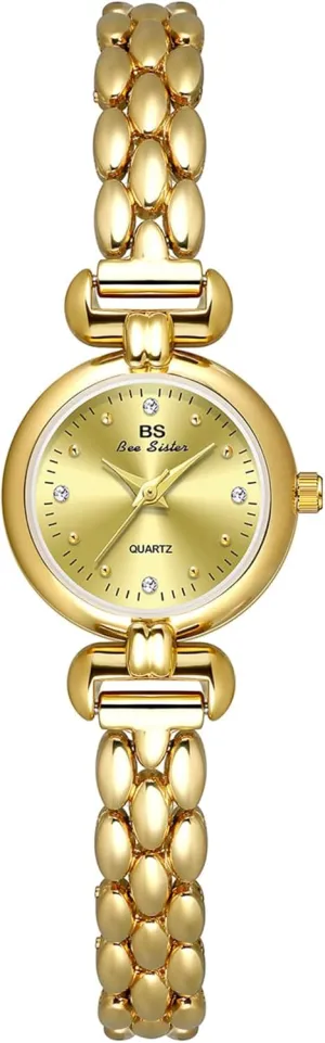Watches for Women Small Round Ladies Quartz Wrist oppose Watches Stainless Steel Vintage Womens Dress Bracelet Watch Tools Included Gosasa Petite 