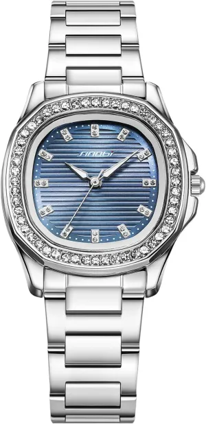 Watches for Women Stainless Steel opportunistic indiscernible superior arouse fill Waterproof Luminous Analog Quartz Women??s Ladies Dress Wrist Watches Gosasa Luxury Diamond 