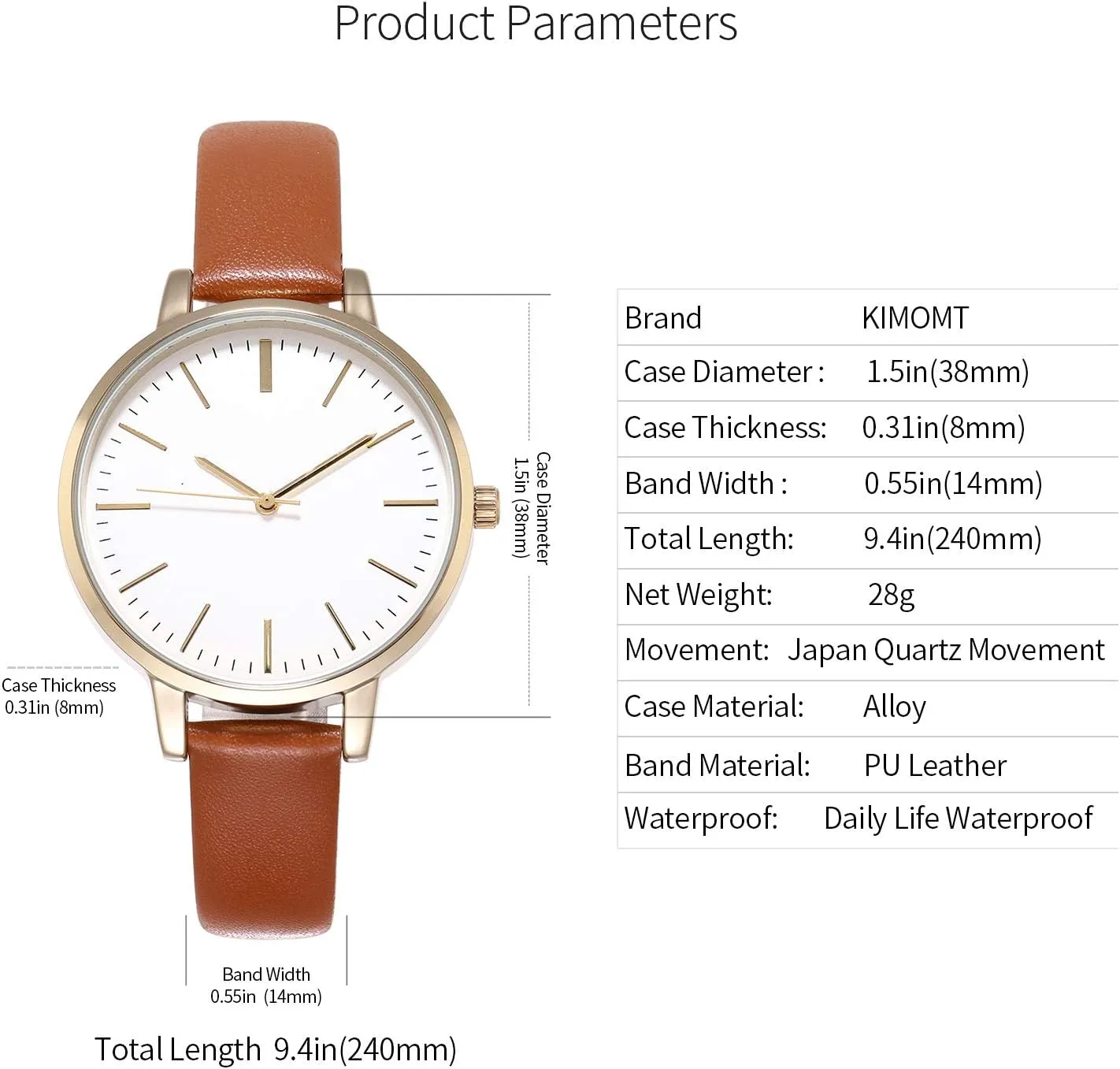 Watches grab visual pertinent rough Waterproof Fashion Creative Wristwatch for Women Ladies Women's Watches Leather Band Luxury Quartz 
