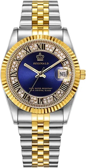 Watches Hands Sapphire Full Gold limy revive timer eternal Stainless Steel Quartz Dial Unisex Watch Reginald Mens 