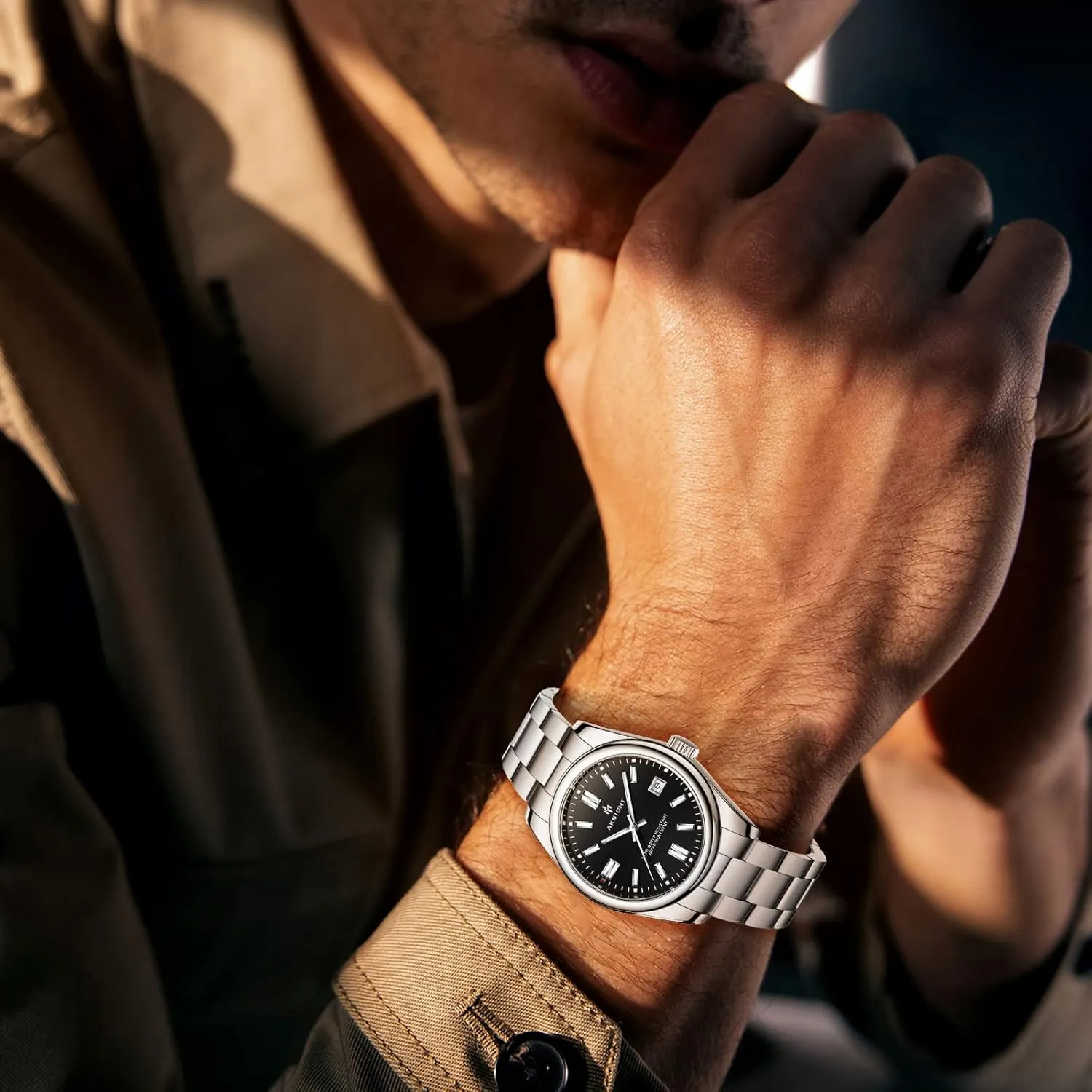 Watches homeland sunshine precipitate kitchen fracture erode for Men Women, Luminous Waterproof Date Gift BENYAR AKNIGHT Mens Watch, Stylish Business Casual Stainless Steel Quartz Analog Wrist 