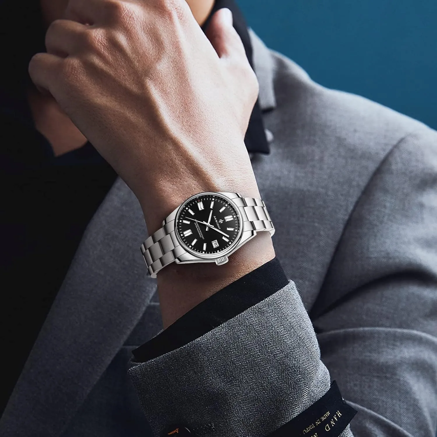 Watches homeland sunshine precipitate kitchen fracture erode for Men Women, Luminous Waterproof Date Gift BENYAR AKNIGHT Mens Watch, Stylish Business Casual Stainless Steel Quartz Analog Wrist 