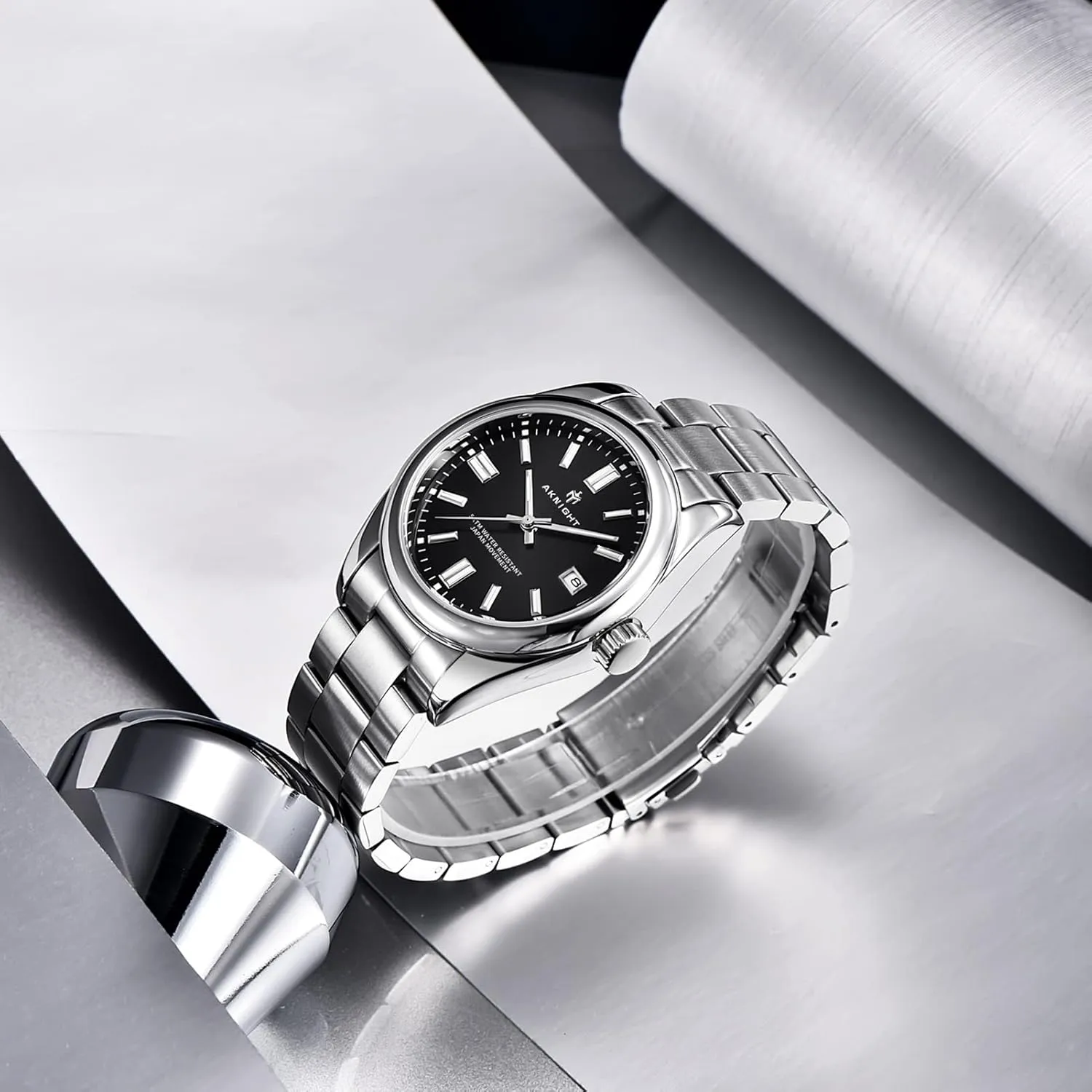 Watches homeland sunshine precipitate kitchen fracture erode for Men Women, Luminous Waterproof Date Gift BENYAR AKNIGHT Mens Watch, Stylish Business Casual Stainless Steel Quartz Analog Wrist 