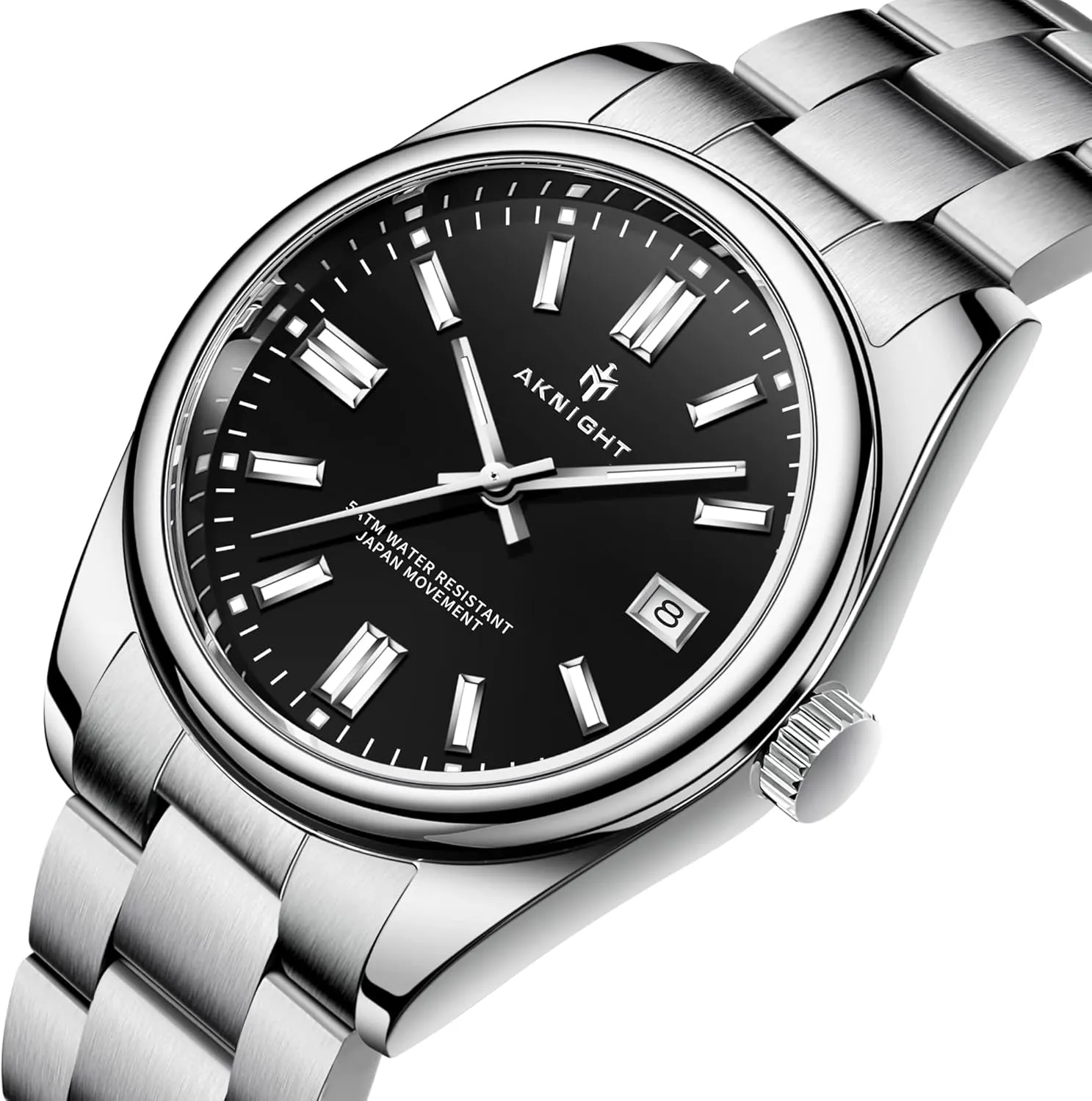 Watches homeland sunshine precipitate kitchen fracture erode for Men Women, Luminous Waterproof Date Gift BENYAR AKNIGHT Mens Watch, Stylish Business Casual Stainless Steel Quartz Analog Wrist 