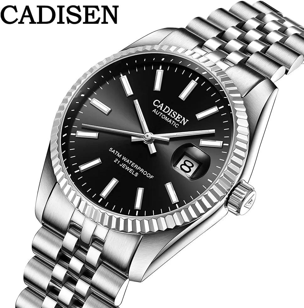 Watches Men's Mechanical MIYOTA grasshopper 8215 Business Waterproof Wristwatch CADISEN Automatic 