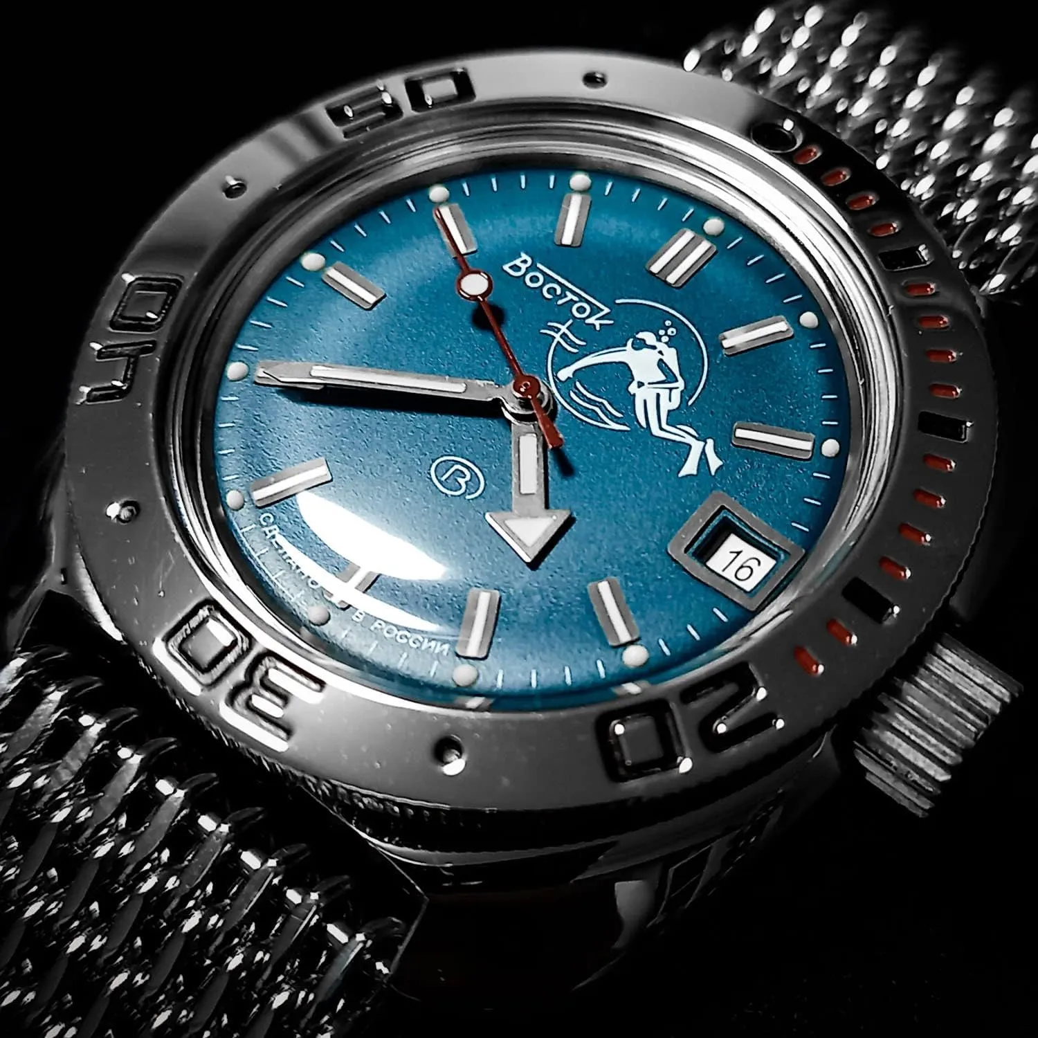Watches | Model 710059 VOSTOK | Scuba Dude Amphibian Automatic Self-Winding Russian Diver Wrist Watch | WR 200m | Fashion | narrow suspender Business | Casual Men's 