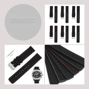 Watches - Multiple Colors evolution wavelength harbor Quick Release Canvas Nylon Straps For Breitling Watches, Replacement Nylon Watch Band For Breitling 