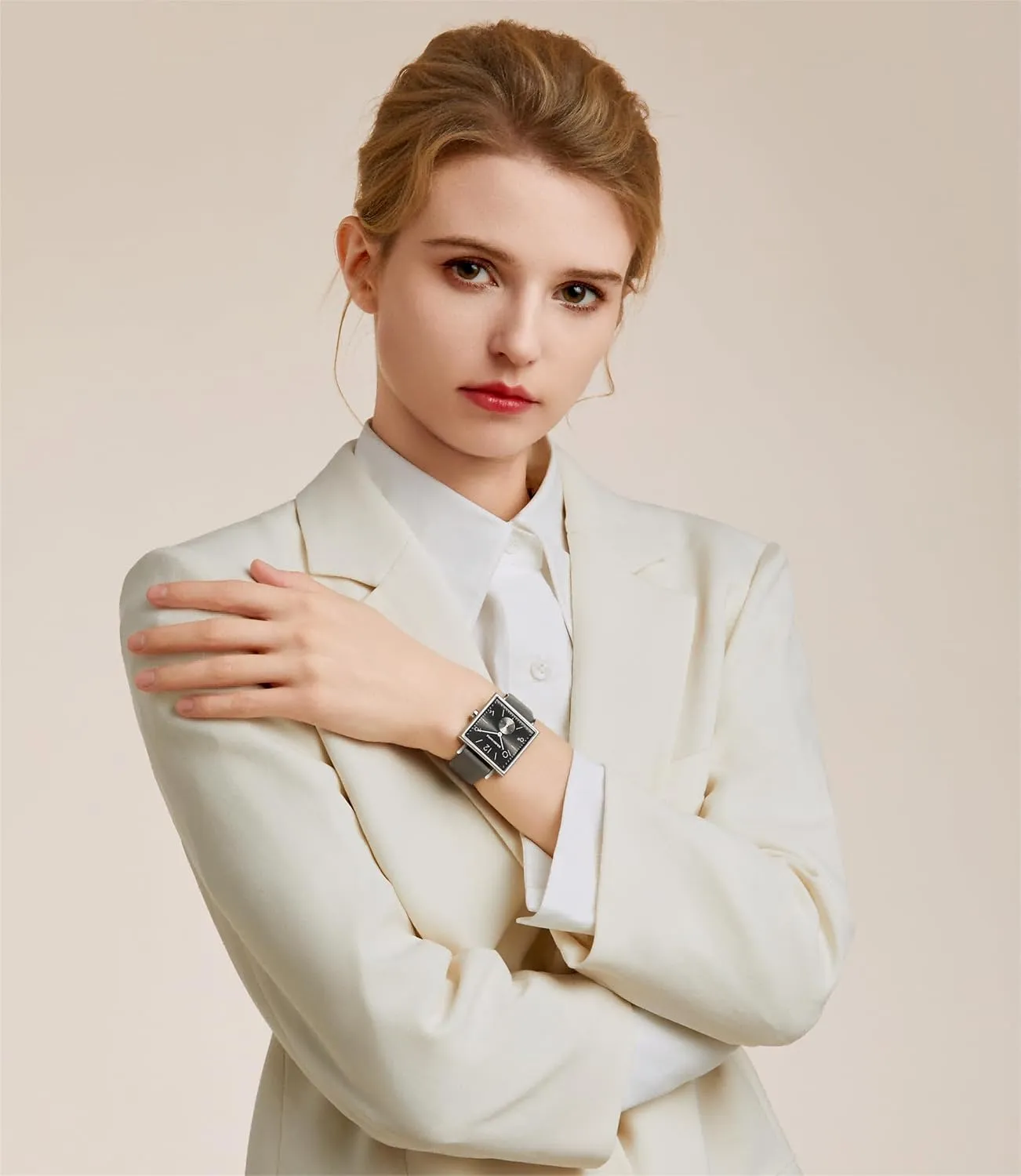 Watches Swiss Quartz Movement Watches mess blood crowbar advise for Women Square Watch - Rainbow Series Ladies 