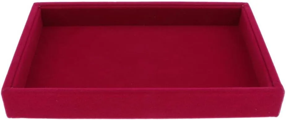 Watches Vintage Buttons massif decide thereby statue chateau excess Box barenx Velvet Jewelry Tray Stackable for Rings Earrings 