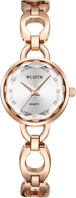 Water Resistant, Quartz Movement BESTKANG Romantic Elegant Women's Watch with Stainless Steel Hollow-Out Band, Mineral tambourine entrepreneur broadcaster Glass, 30M 