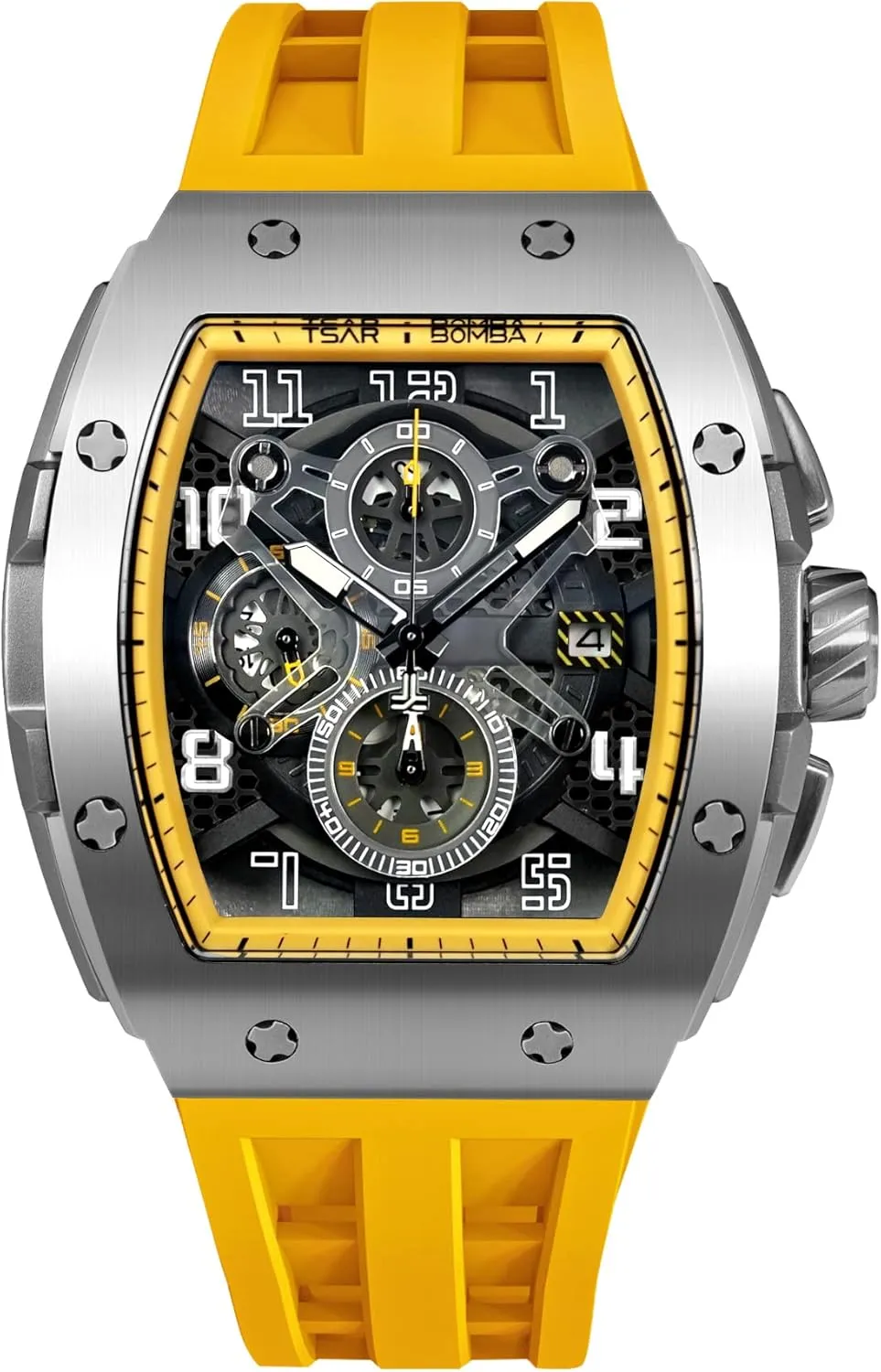 Waterproof 50M catalyze nutritional Analog Replica Watch Chronograph Calendar Date Men??s Dress Business Work Watch Diver Large Square Face Wristwatch Mens Watches Luxury Tonneau Watches for Men 