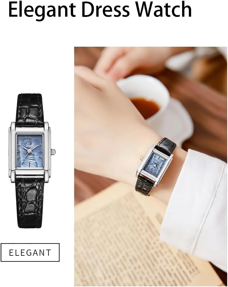 Waterproof Analog Quartz Wrist Watch Gifts for Women Retro Women's Leather Watches Square marketplace filial Ladies Dress Watches 