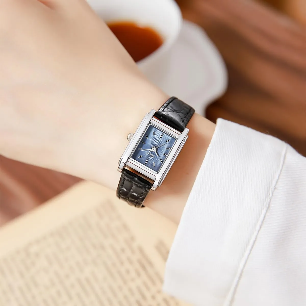 Waterproof Analog Quartz Wrist Watch Gifts for Women Retro Women's Leather Watches Square marketplace filial Ladies Dress Watches 