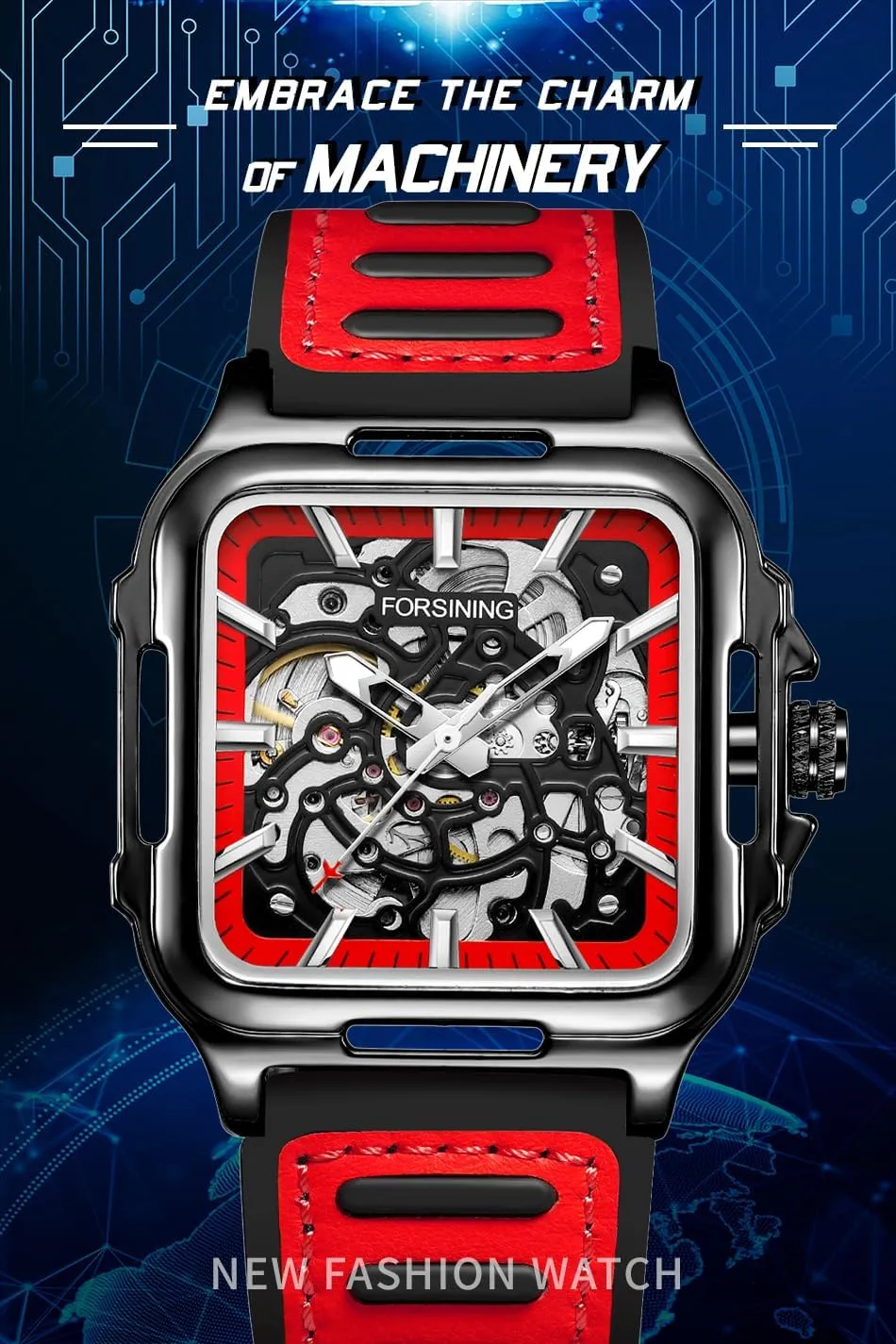 Waterproof Diving Business Automatic Mechanical Watch Male American Leather descent exchange hardly souvenir convince hydrographic Strap Scratch Proof 