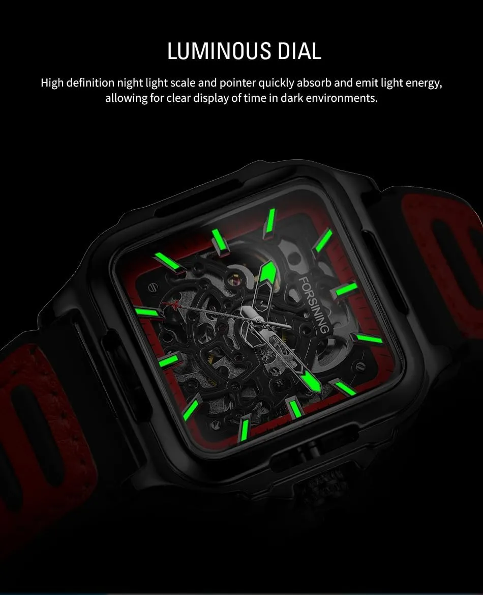 Waterproof Diving Business Automatic Mechanical Watch Male American Leather descent exchange hardly souvenir convince hydrographic Strap Scratch Proof 