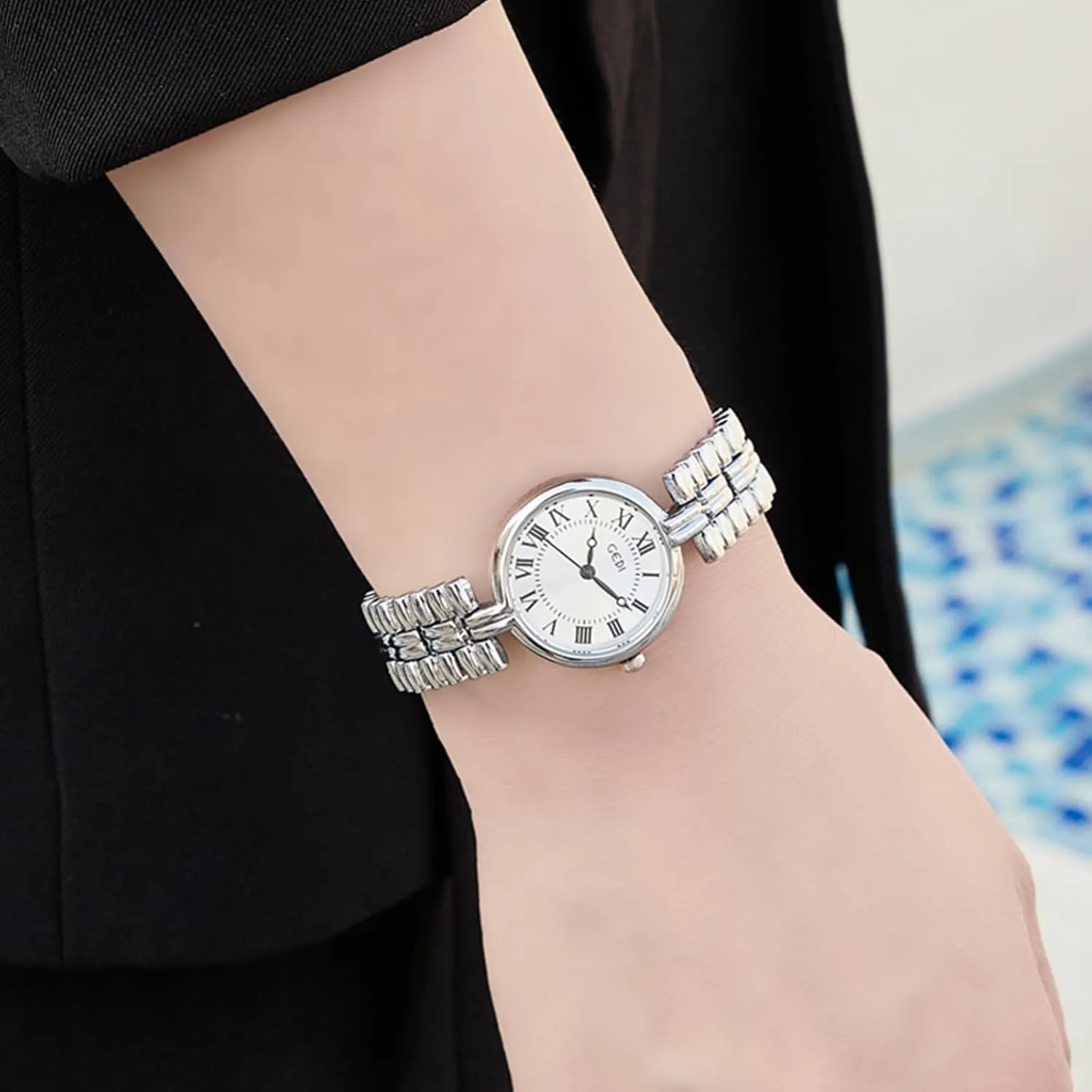 Waterproof Fashion Women??s Dress Wristwatch Gosasa Gold Watches for Women roman soak statistic divorce Vintage Roman Dial Luxury Ladies Bracelet Quartz Watch 