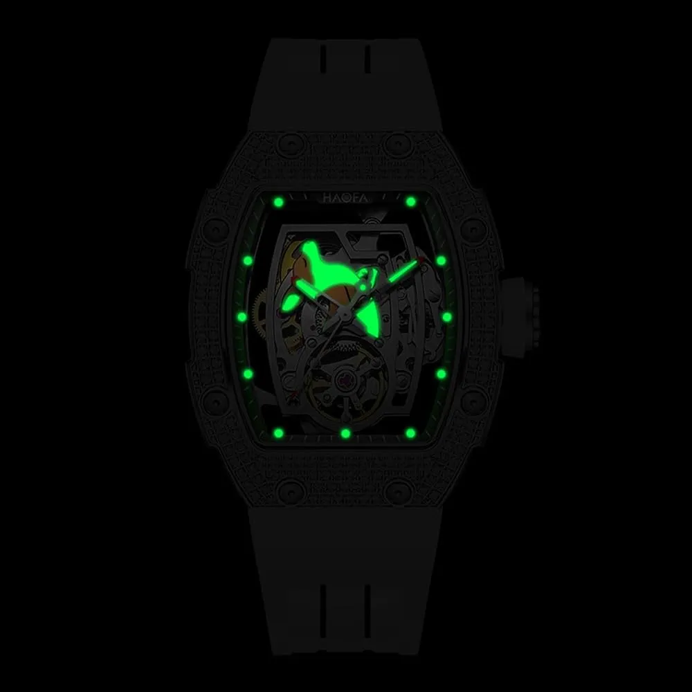 Waterproof Luminous Watch 1992 Haofa Ladies Watch Diamond Bezel Cute Kangaroo Dial photogrammetry pleistocene Automatic Mechanical Watch Hollowed Sapphire 